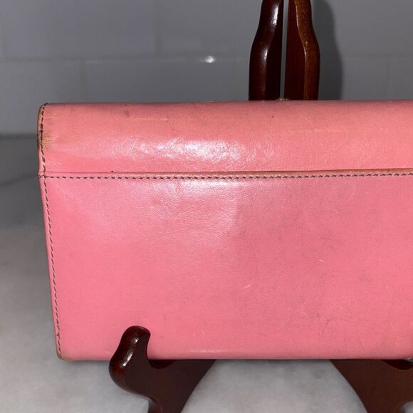 Kate Spade Wallet Leather Bifold Envelope Style Pink & Green Wallet - Picture 5 of 16